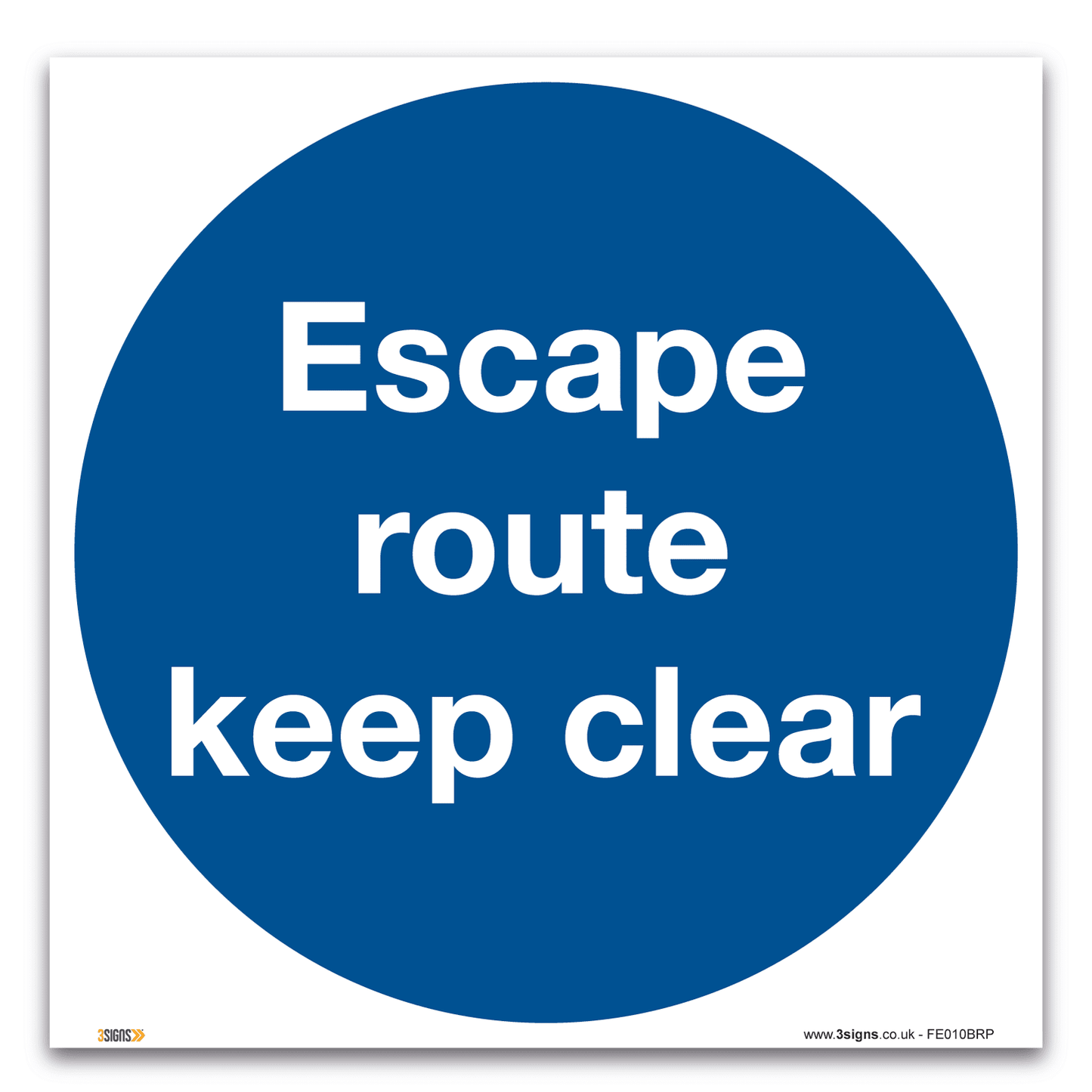 Escape Route Keep Clear Health And Safety Fire Safety Signs Safety Sign