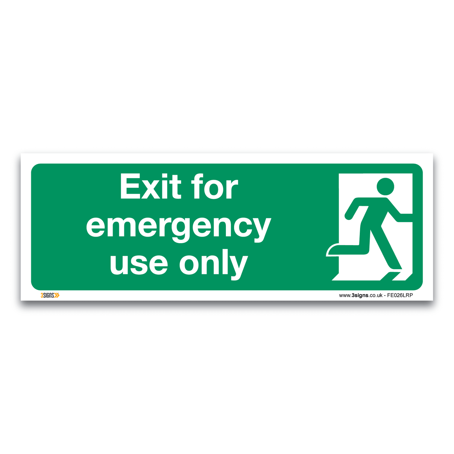Exit For Emergency Use Only Safety Sign