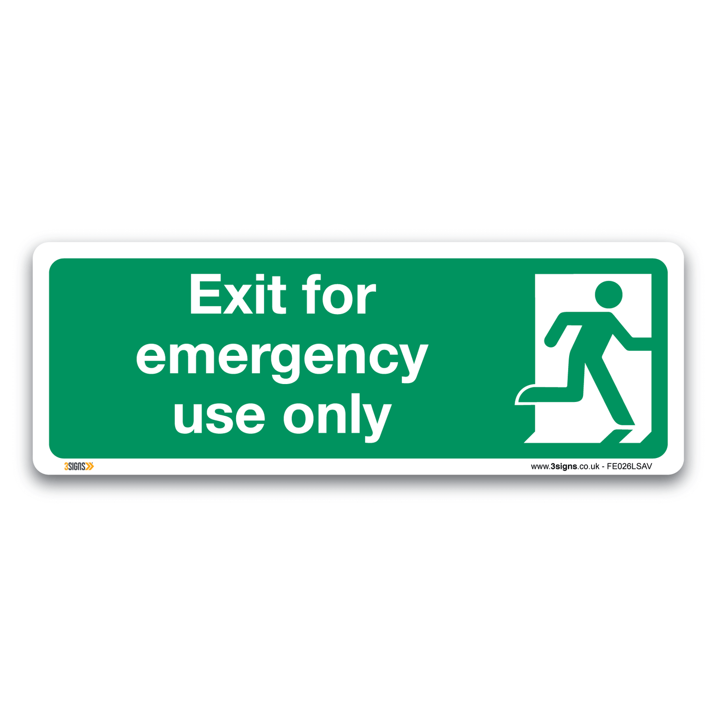 Exit For Emergency Use Only Safety Sign