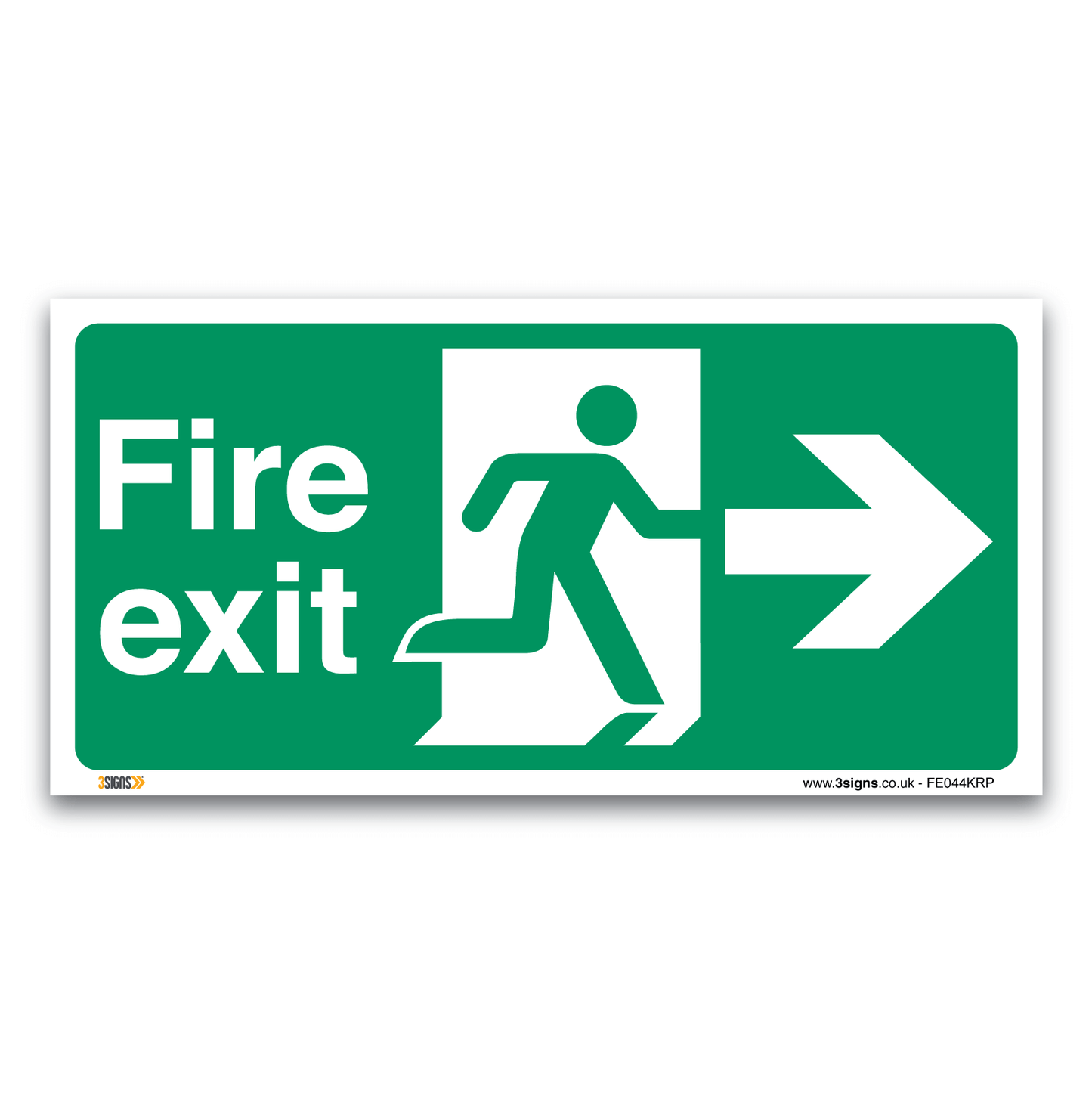 Fire Exit Arrow Right Safety Sign