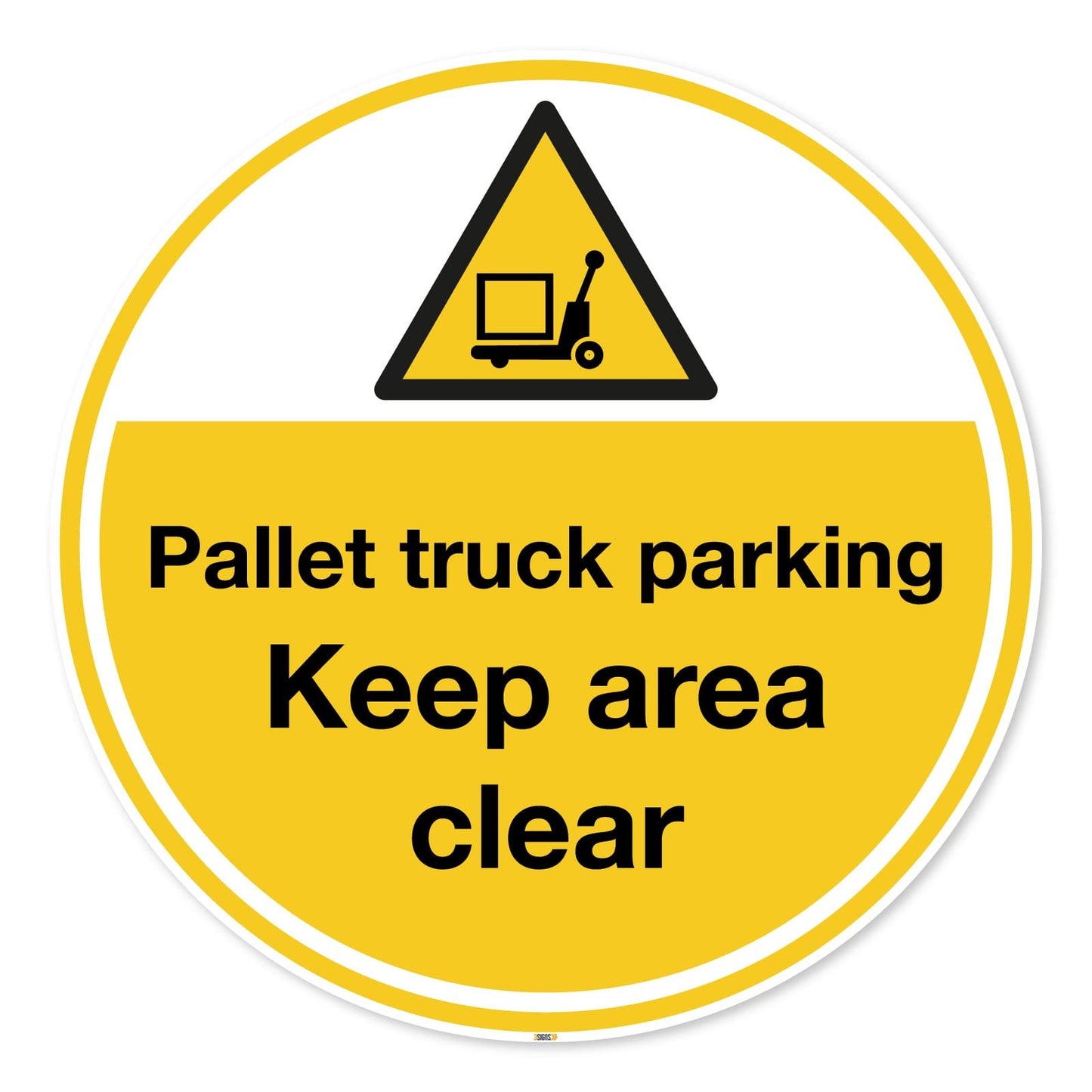 Pallet truck parking area, Anti-slip Floor Marker, Hazard Safety Signs