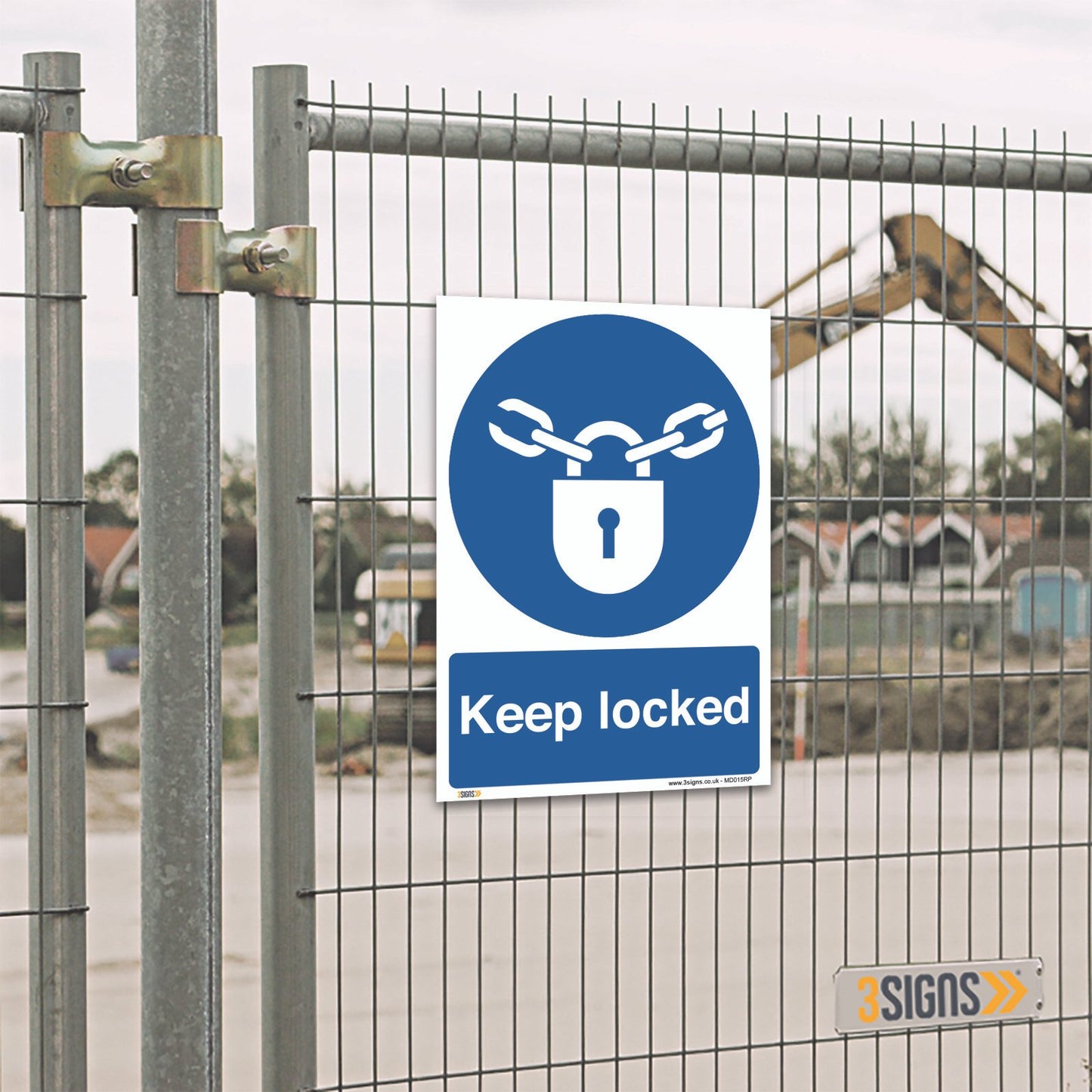 Keep Locked Safety Sign Mandatory Safety Sign
