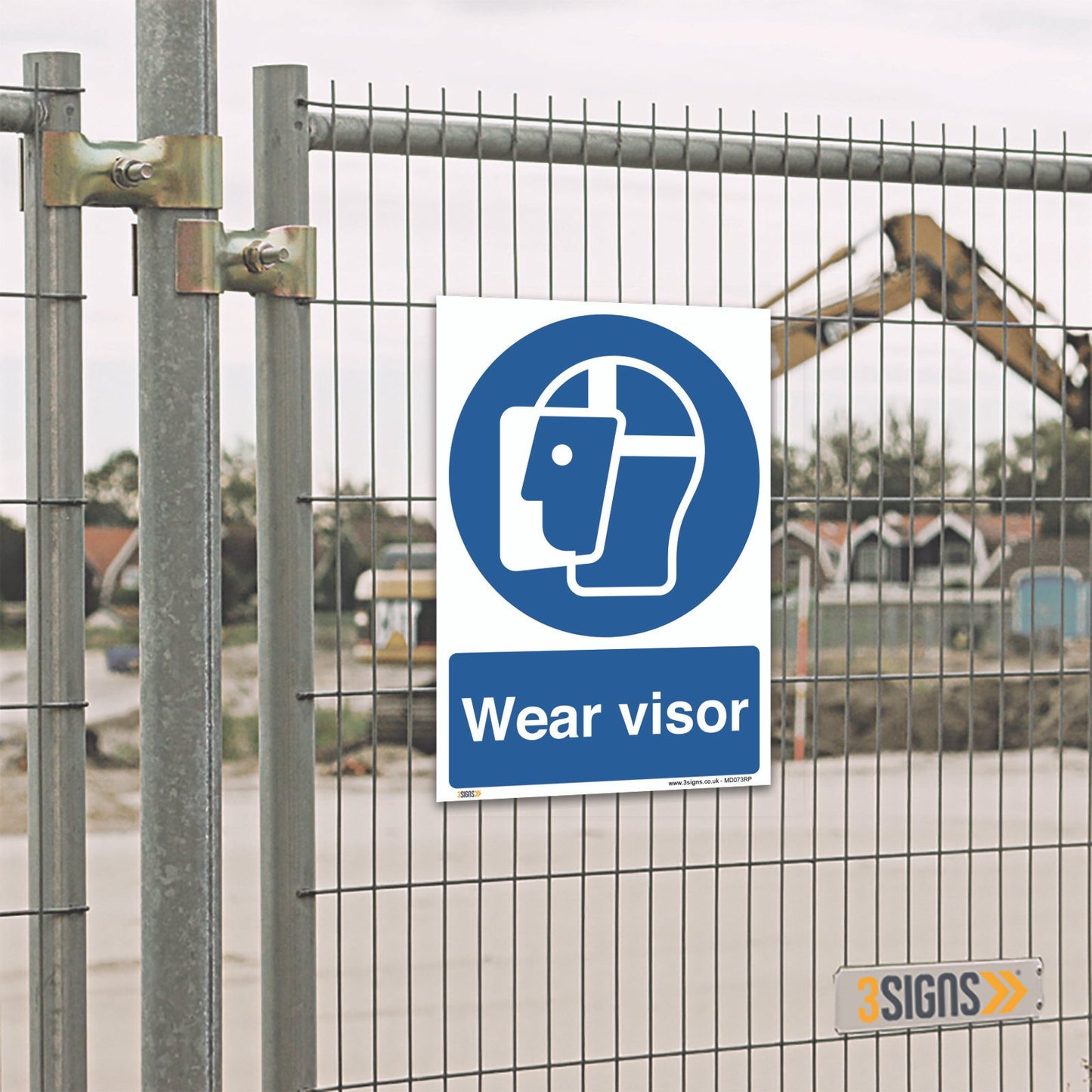 Wear Visor Ppe Safety Sign