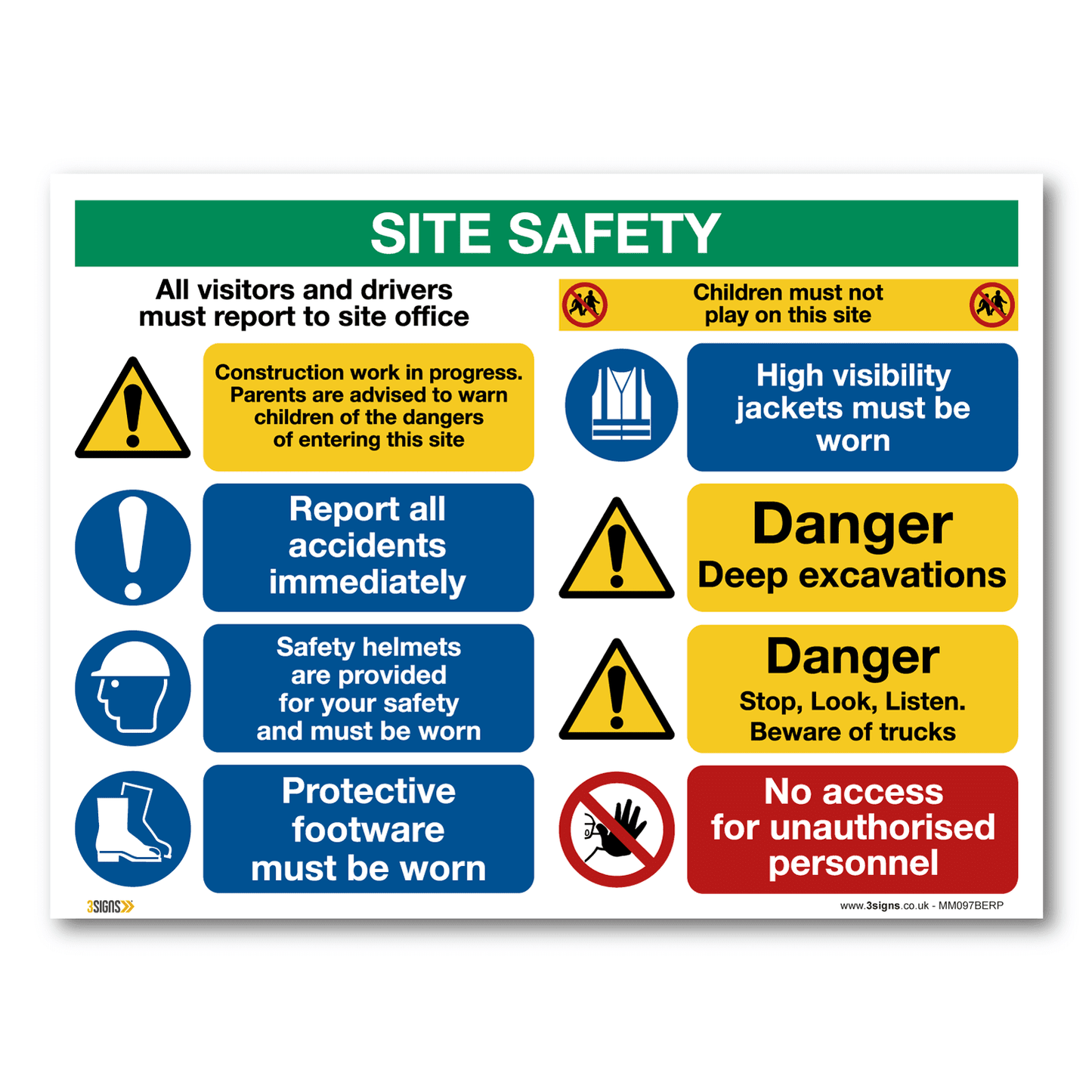 Construction Site Safety Sign