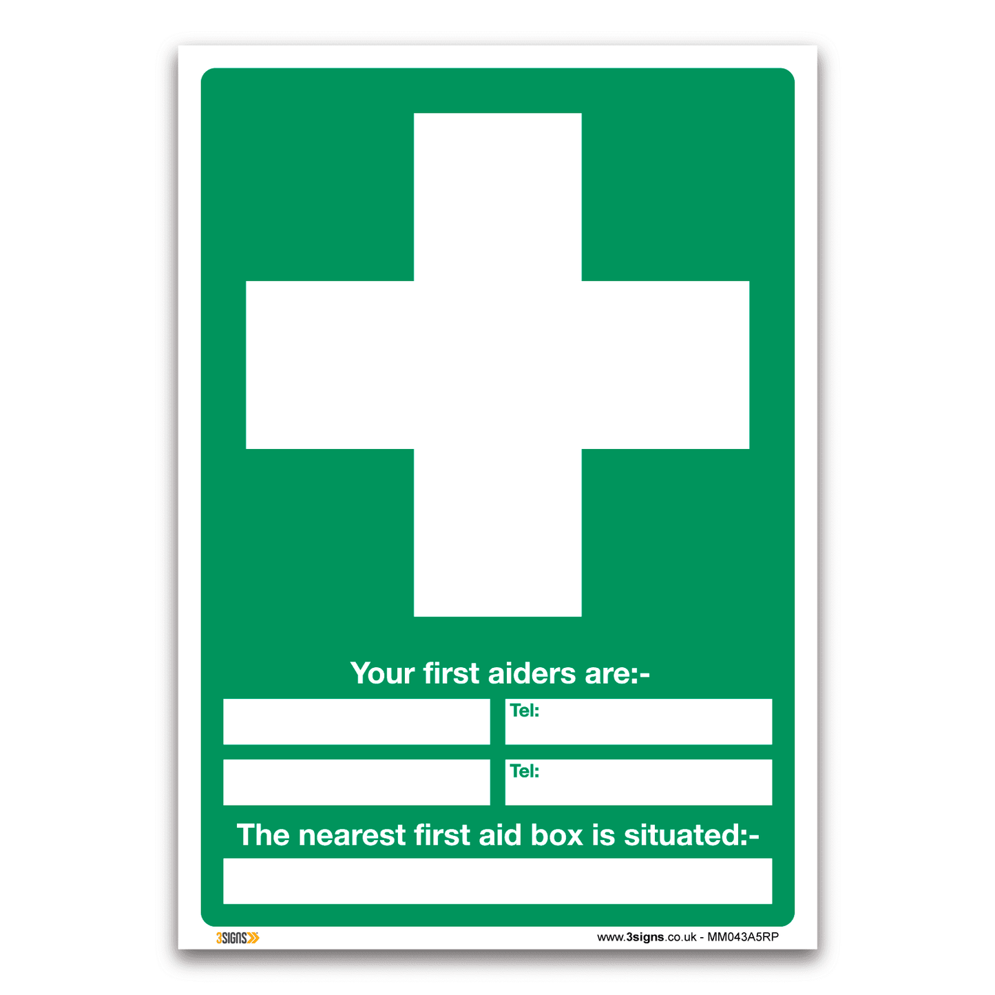 Your First Aiders Are Nearest First Aid Box Is Safety Sign