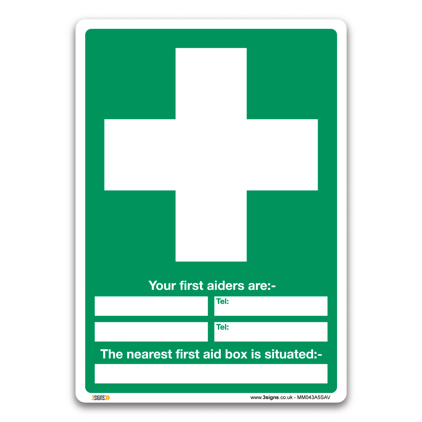 Your First Aiders Are Nearest First Aid Box Is Safety Sign