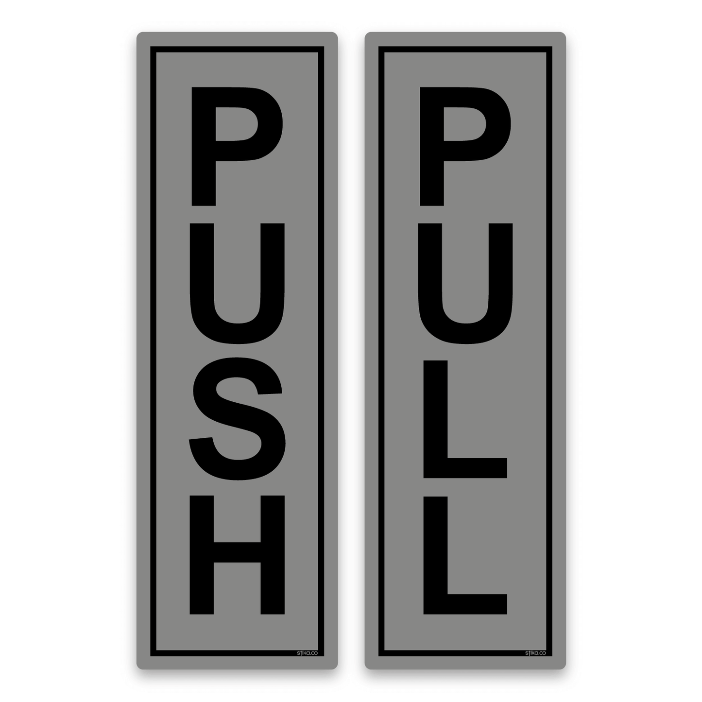 Push and Pull Door Sign Stickers