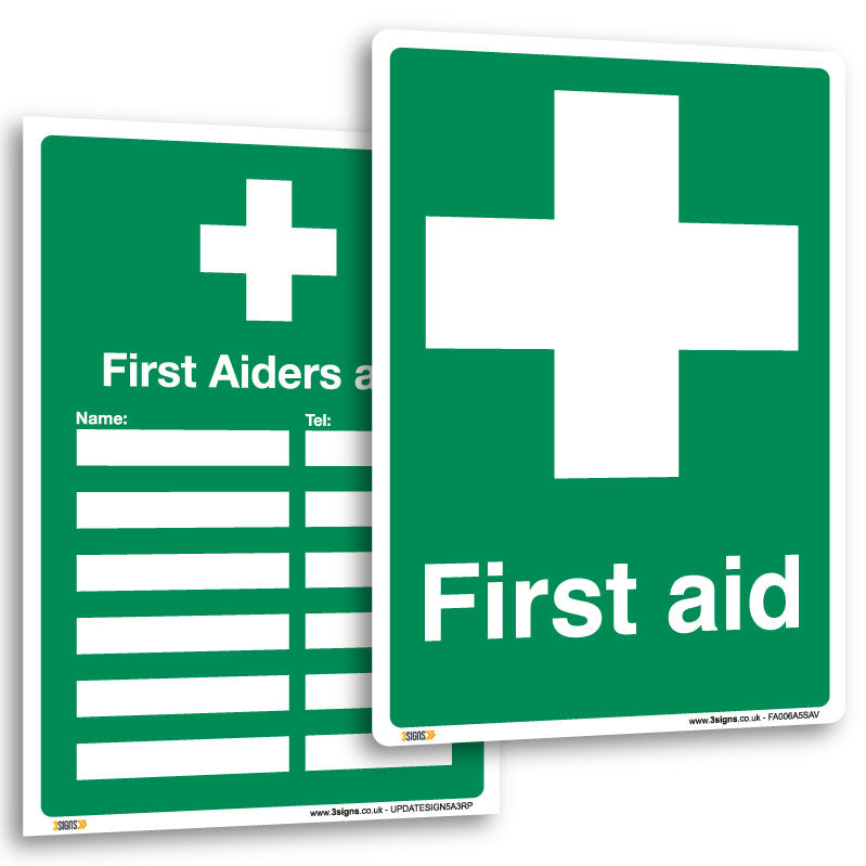 First aid signs