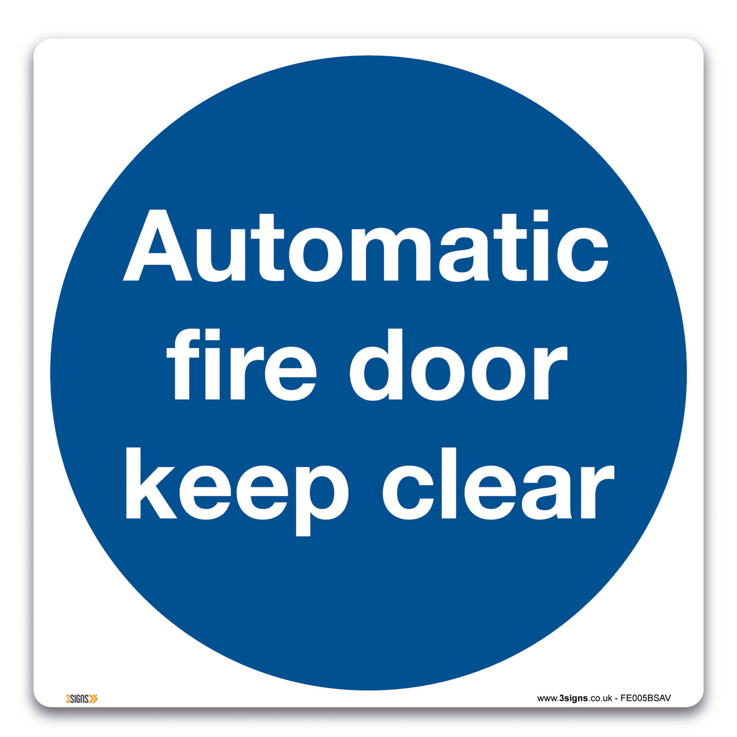 Automatic Fire Door Keep Clear Safety Signs Safety Sign