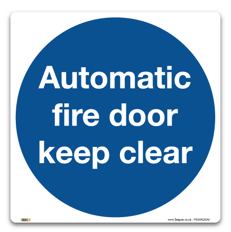 Automatic Fire Door Keep Clear Safety Signs Safety Sign