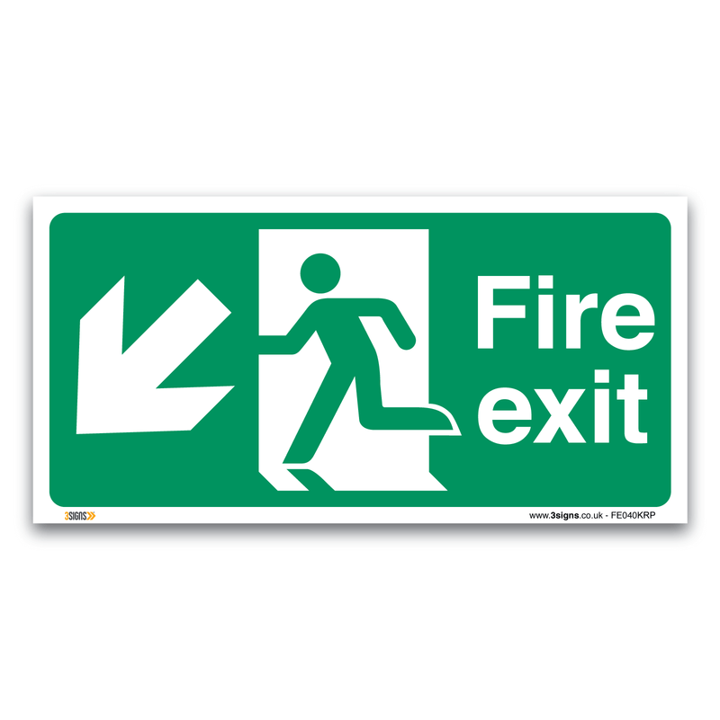 Fire Exit Safety Sign
