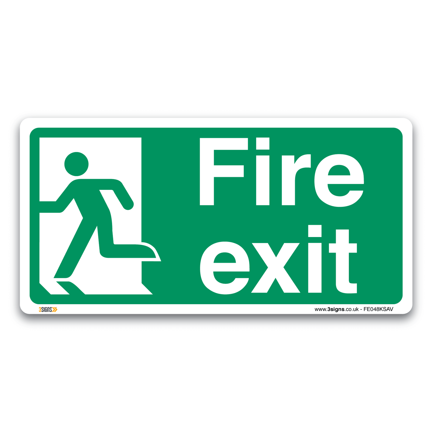 Fire Exit 2 Safety Sign