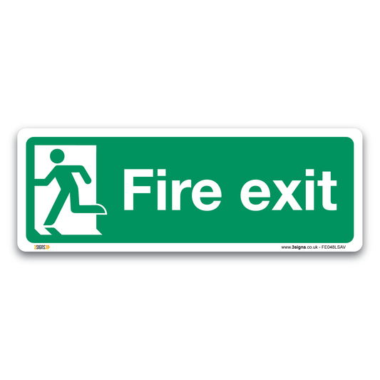 Fire Exit 2 Safety Sign