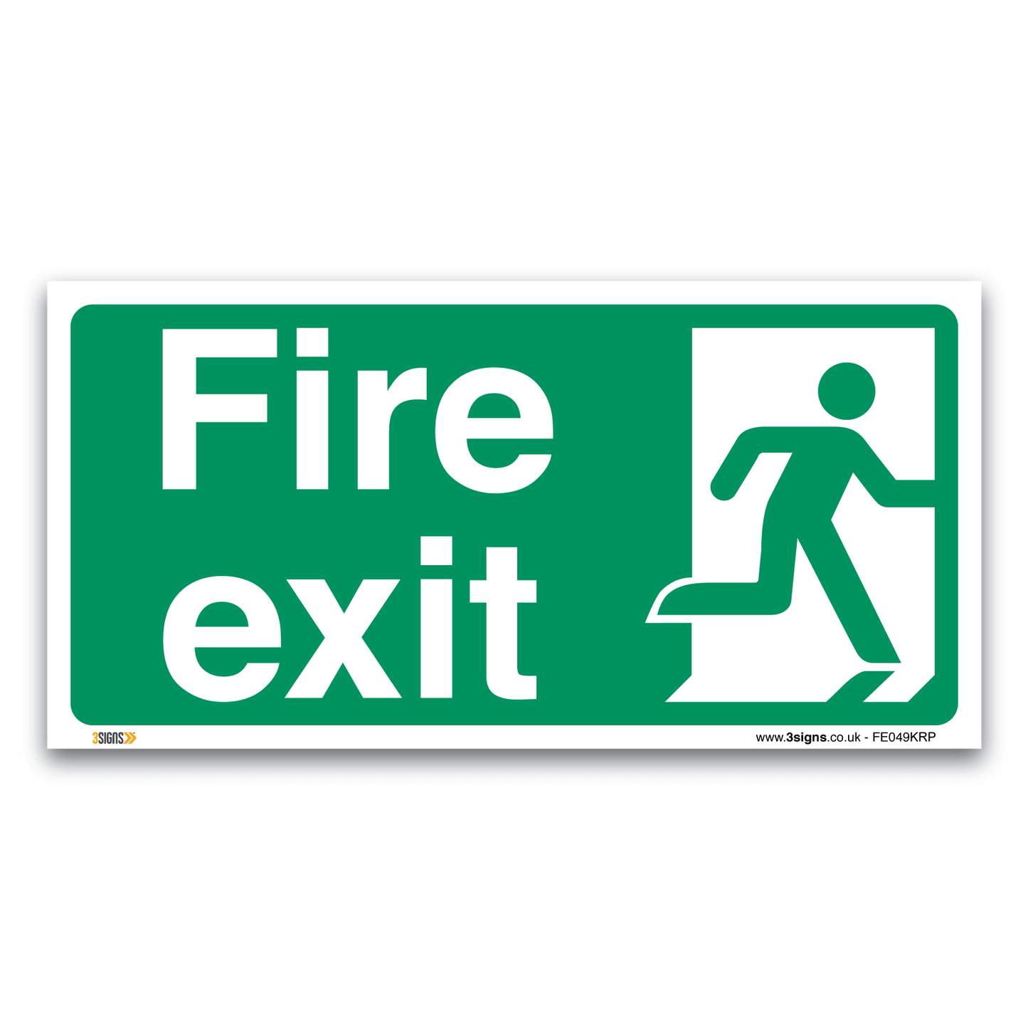 Fire Exit Man Right Safety Sign