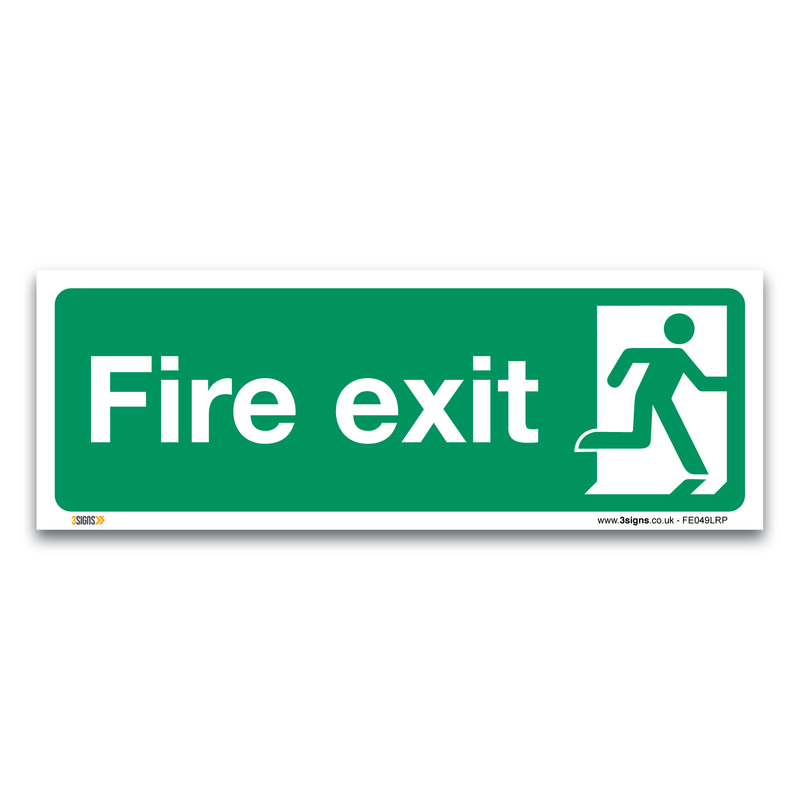 Fire Exit Man Right Safety Sign