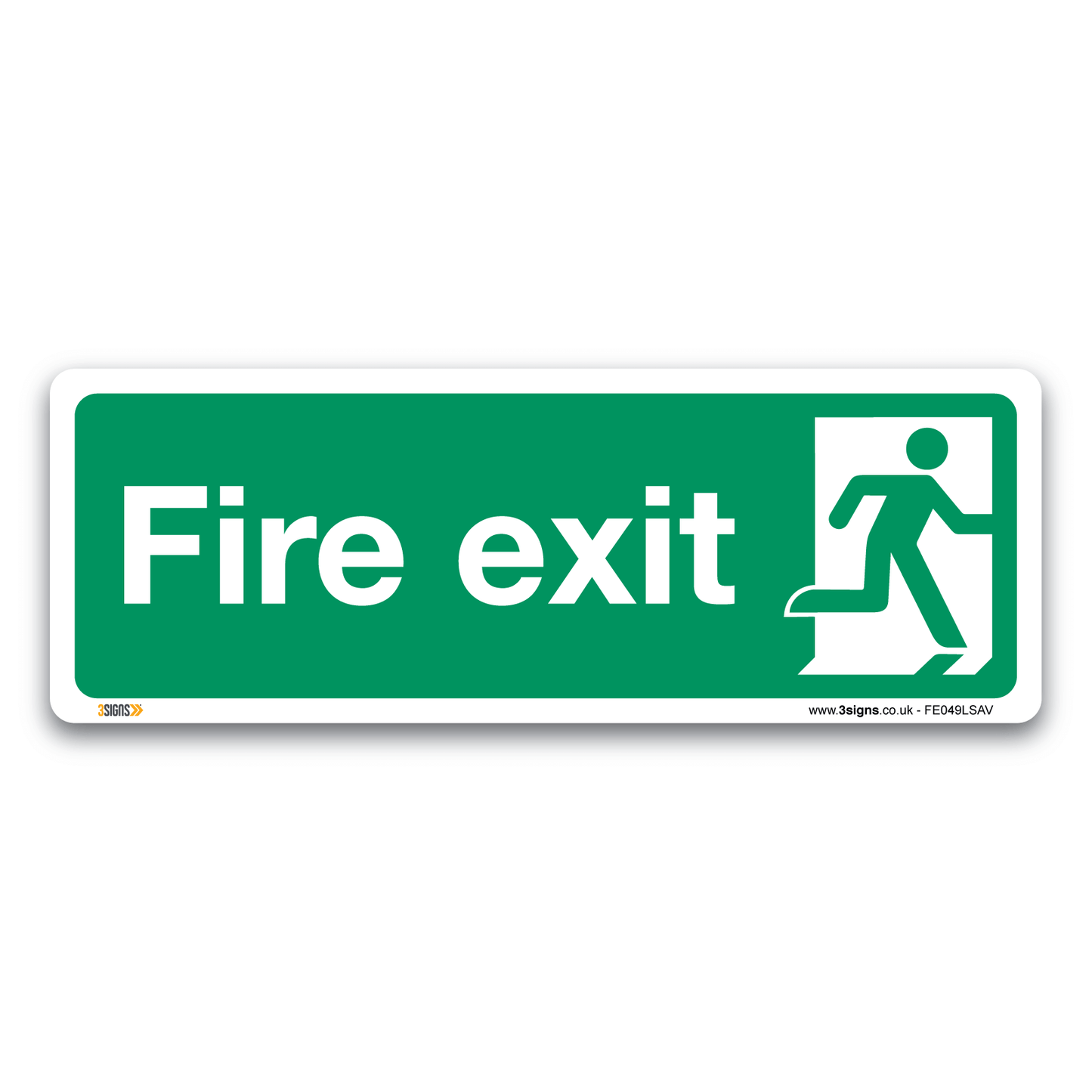 Fire Exit Man Right Safety Sign