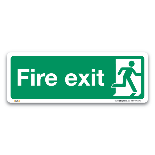 Fire Exit Man Right Safety Sign