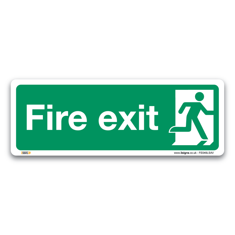 Fire Exit Man Right Safety Sign
