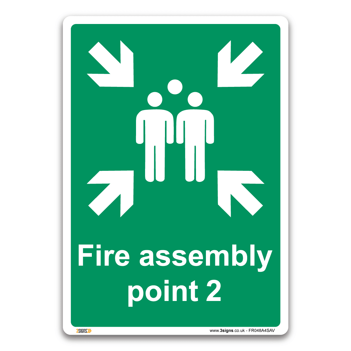 Fire Assembly Point 2 Safety Sign Health And Safety Fire Action Signs
