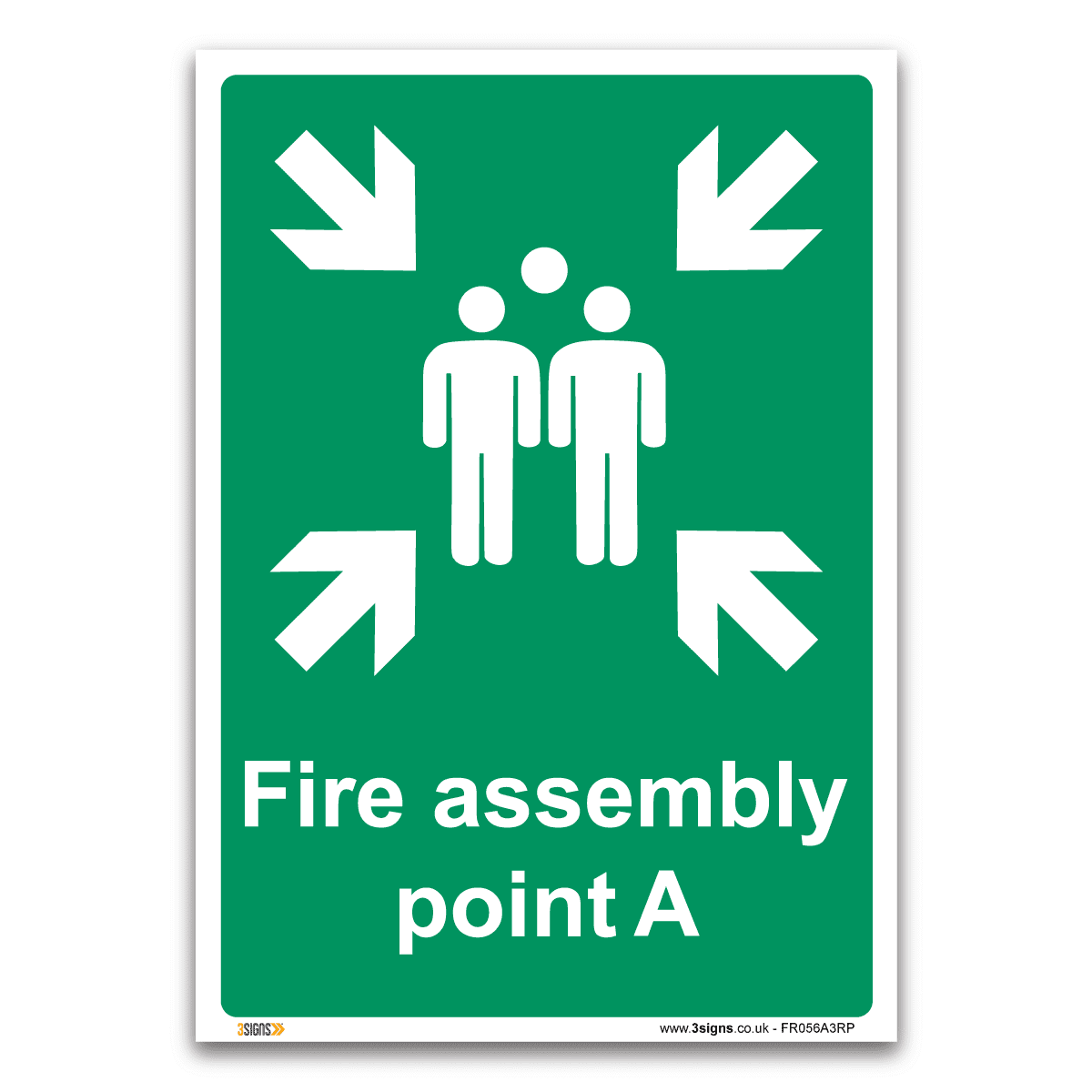 Fire Assembly Point A Safety Sign Health And Safety Fire Action S — 3 Signs
