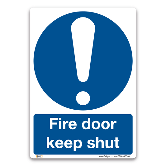 Fire Door Keep Shut Safety Sign