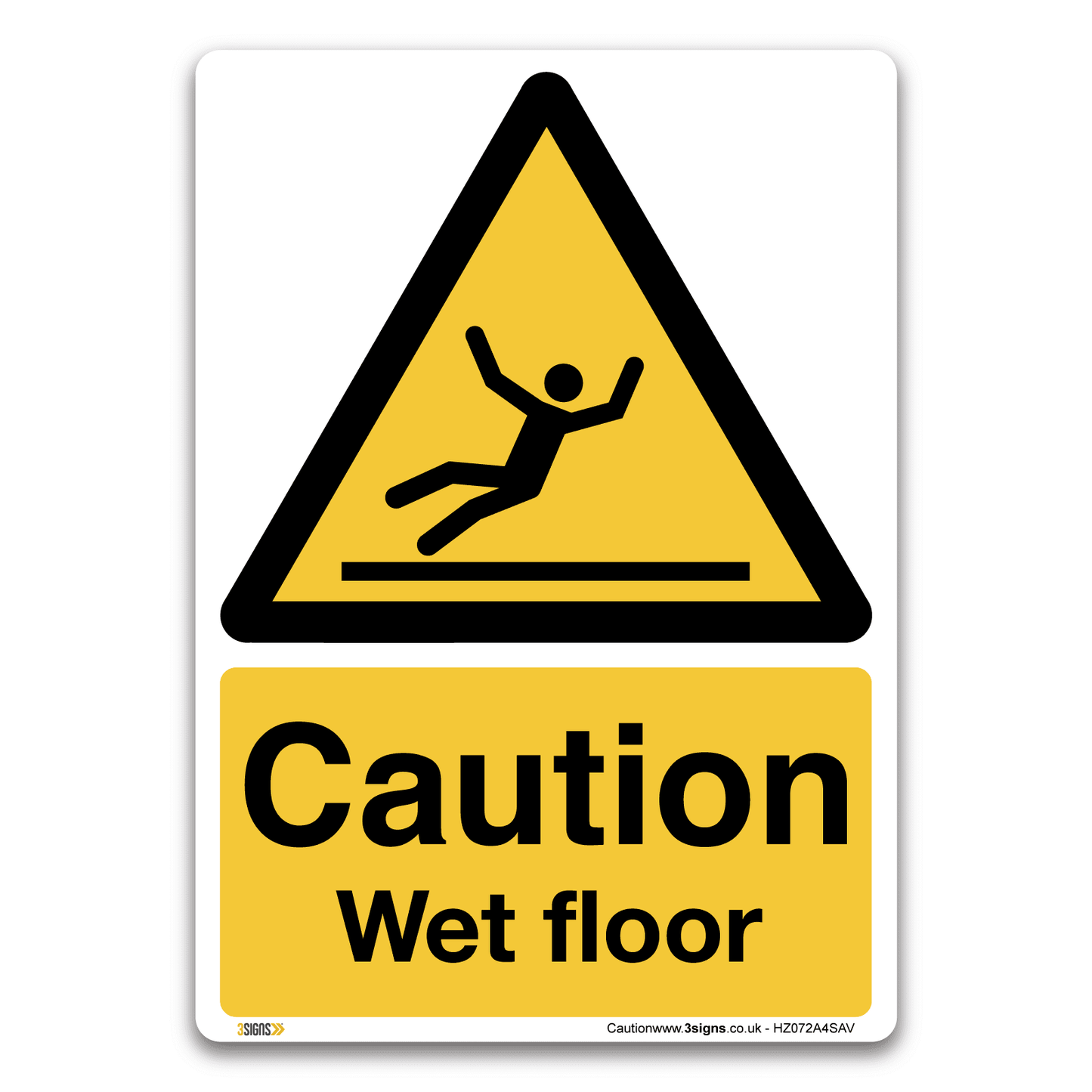 Caution Wet floor Sign, Health and Safety Warning Signs