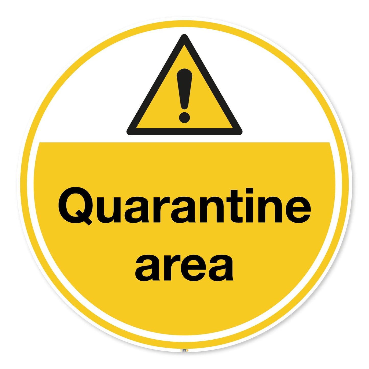 Quarantine Area, Anti-slip Floor Marker, Hazard Safety Signs