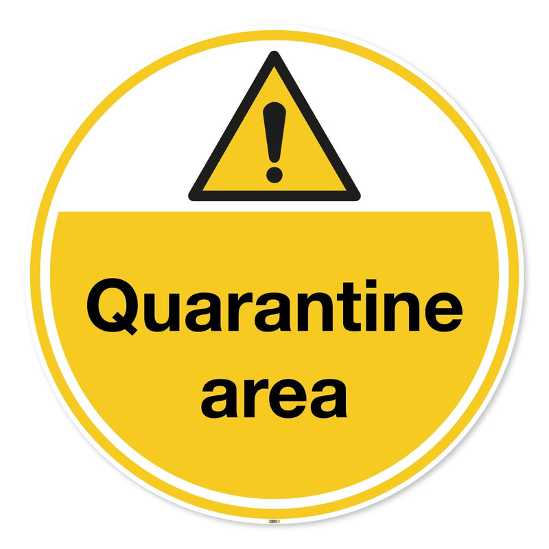 Quarantine Area Floor Safety Anti Slip Floor Signs Safety Sign
