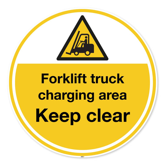 Forklift Charging Area Floor Marker Anti Slip Safety Signs Safety Sign