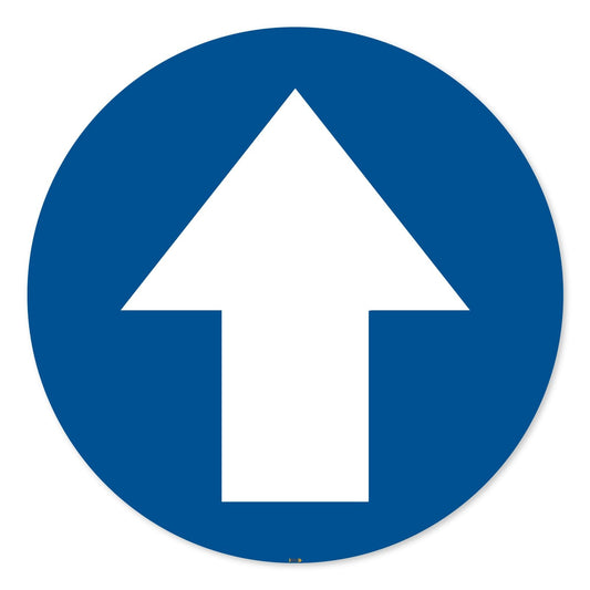 Blue Arrow Safety Sign Floor Safety Markers Anti Slip