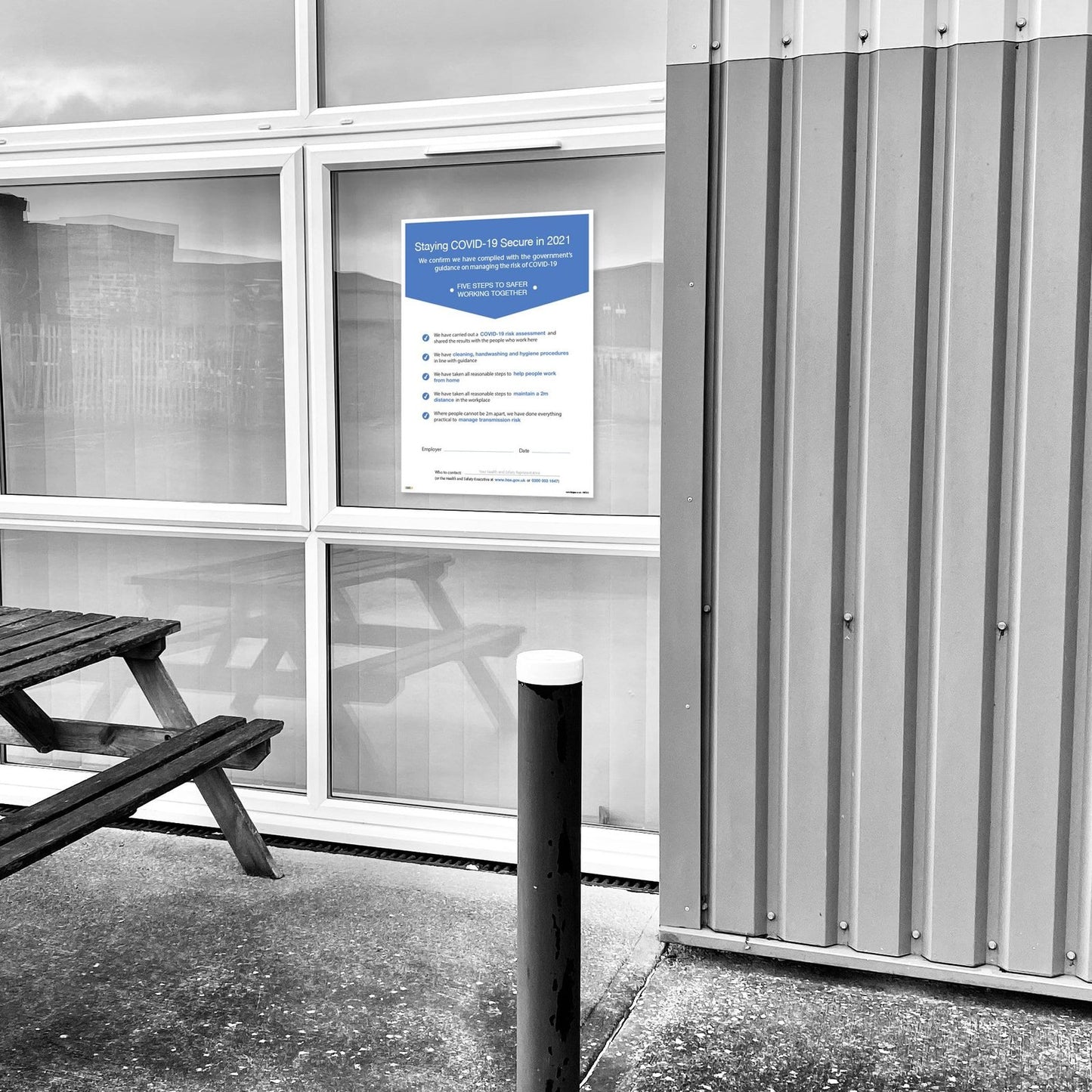 Virus Risk Assessment Poster Safety Sign