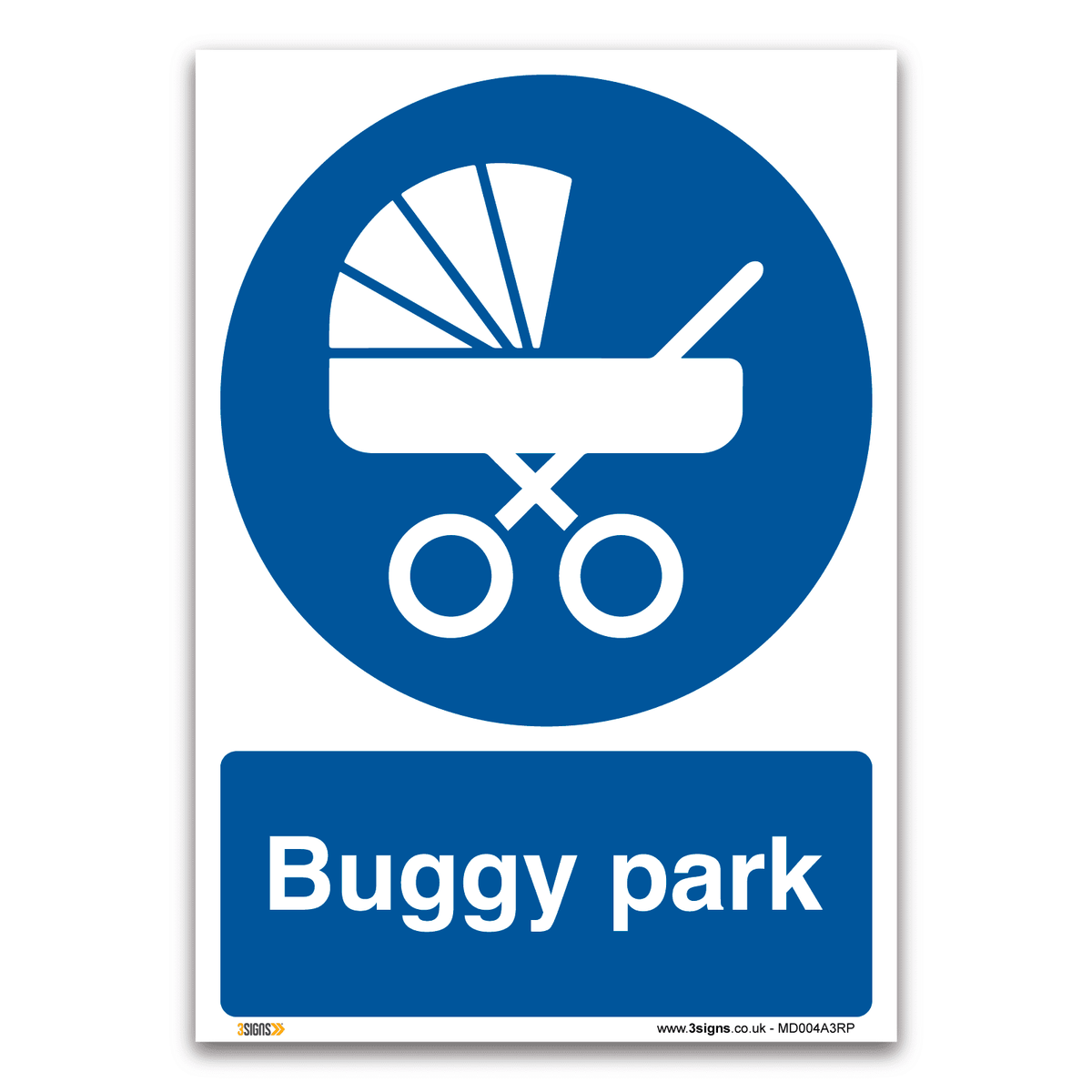 Buggy Park Safety Sign Health And Safety Information Signs | Work — 3 Signs