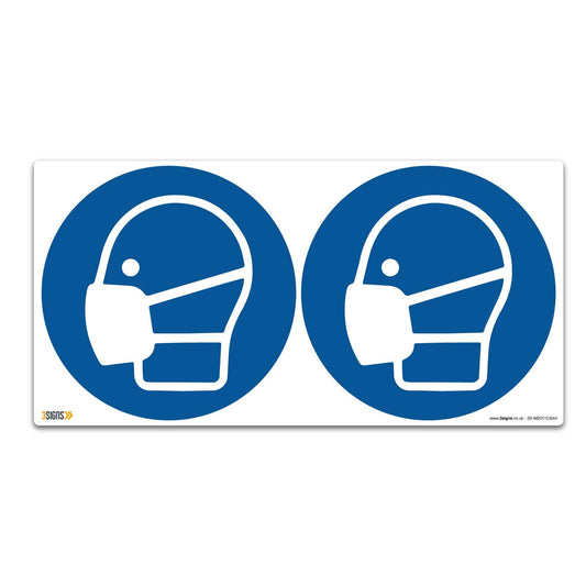Wear Masks Symbol Safety Sign