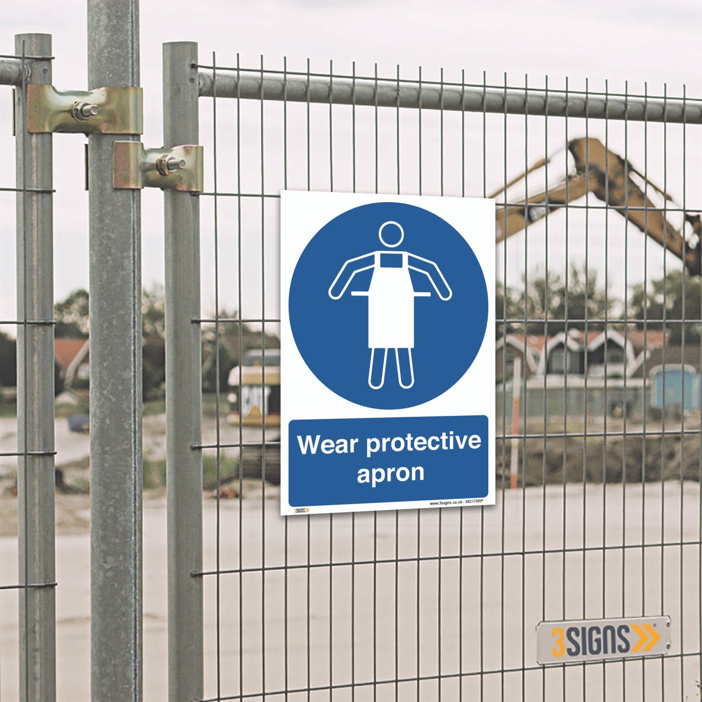 Use protective apron Sign, Health and Safety Mandatory PPE signs