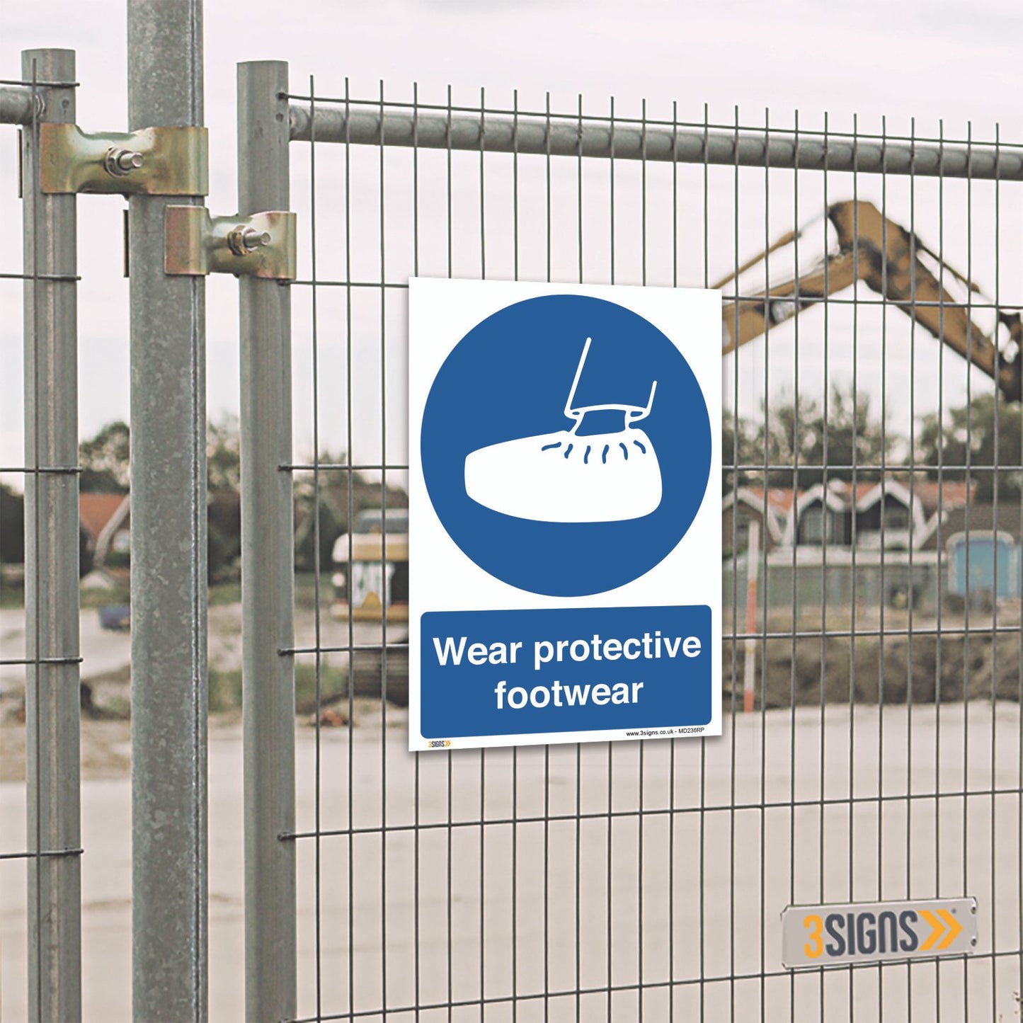 Wear Protective Footwear Safety Sign