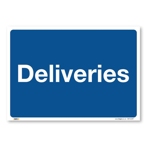 Deliveries Safety Sign