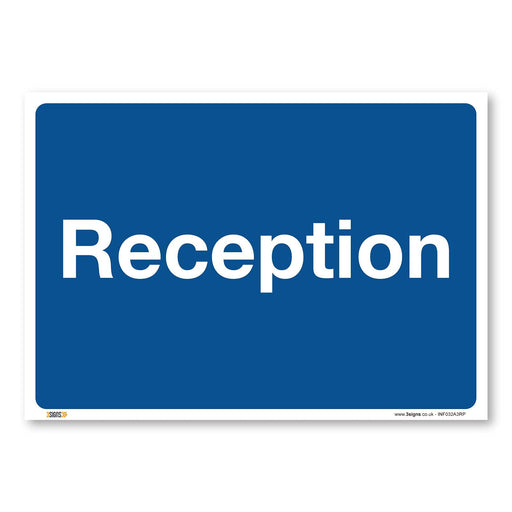 Reception Safety Sign