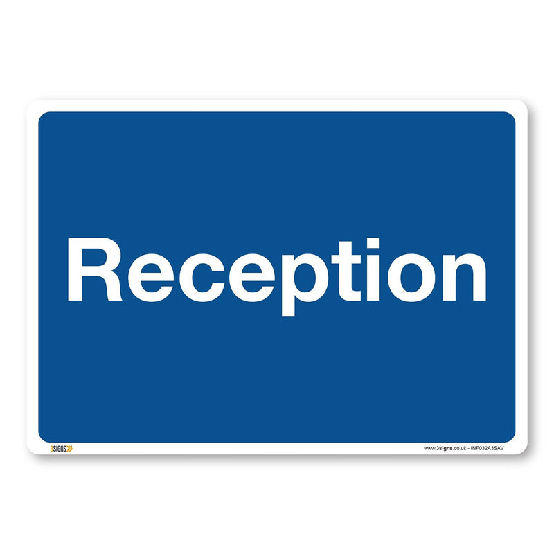 Reception Safety Sign
