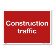 Construction Traffic Safety Sign