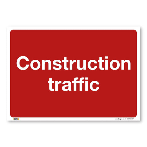 Construction Traffic Safety Sign