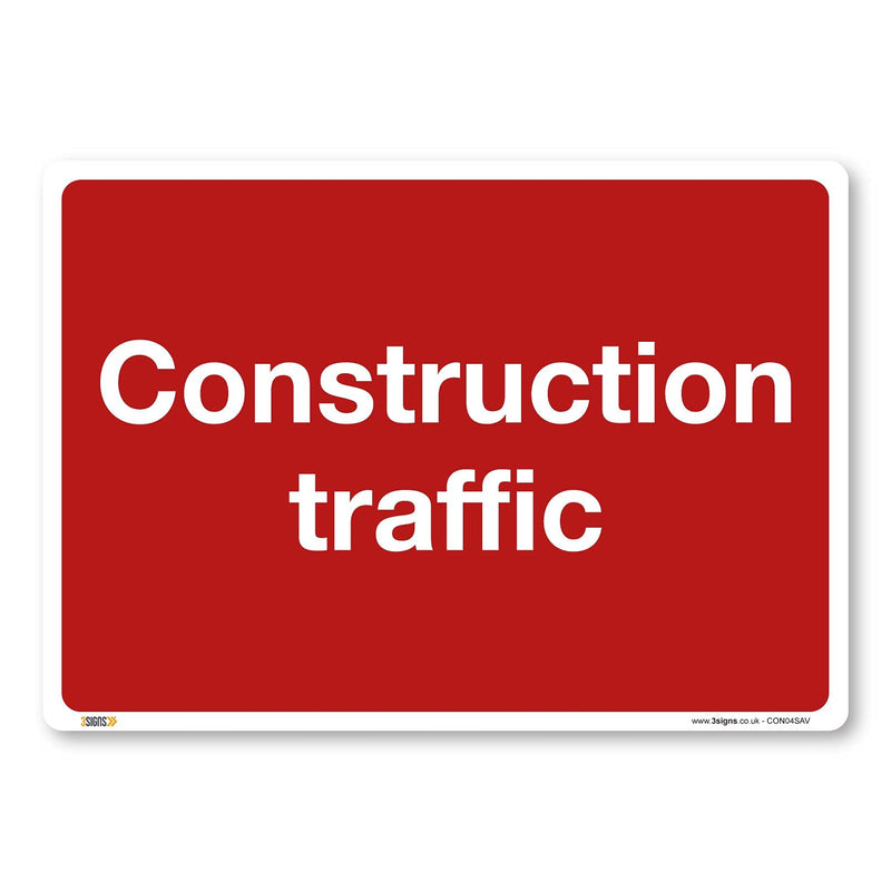 Construction Traffic Safety Sign