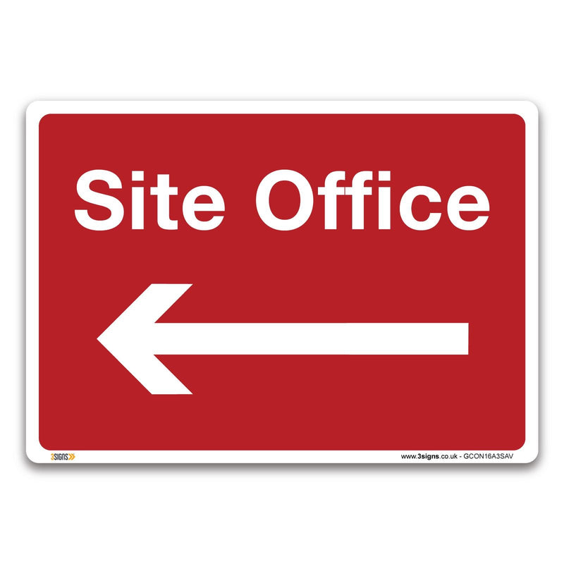 Site Office Safety Sign – Self-adhesive Vinyl