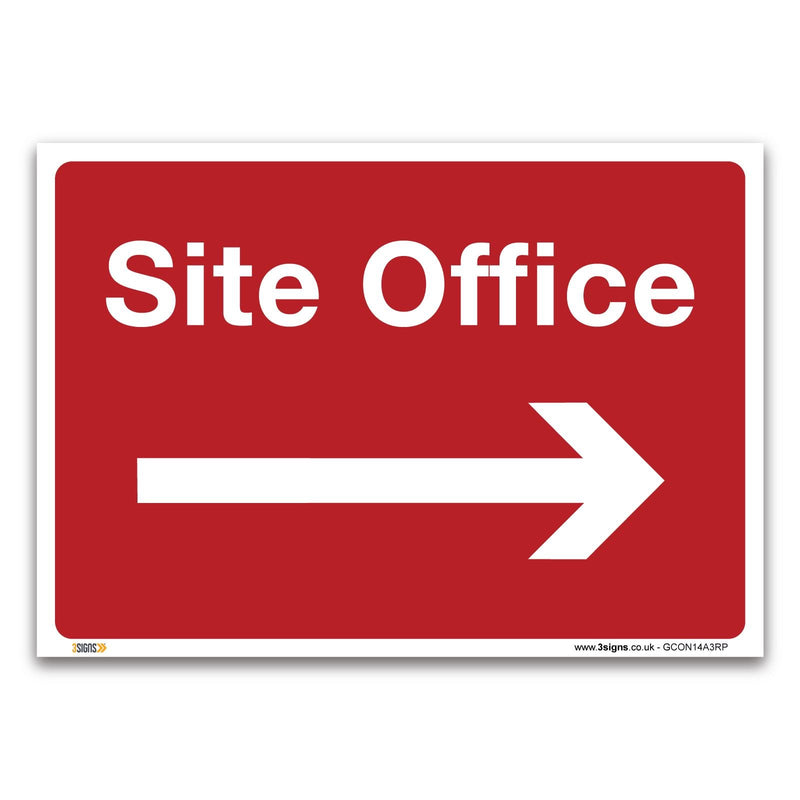 Site Office Safety Sign – 1mm Rigid Plastic