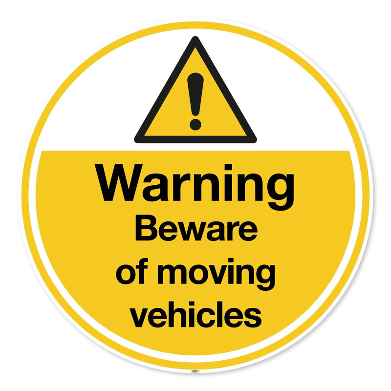 Beware of Moving Vehicles Floor Marker – Anti-slip Vinyl