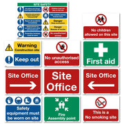 Construction Site Safety Sign Starter Pack – Set of 11