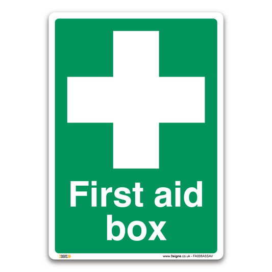 First Aid Box Safety Sign