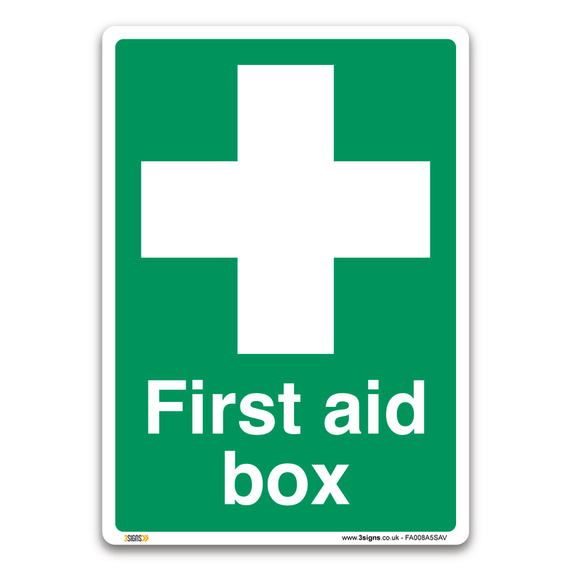 First Aid Box Safety Sign