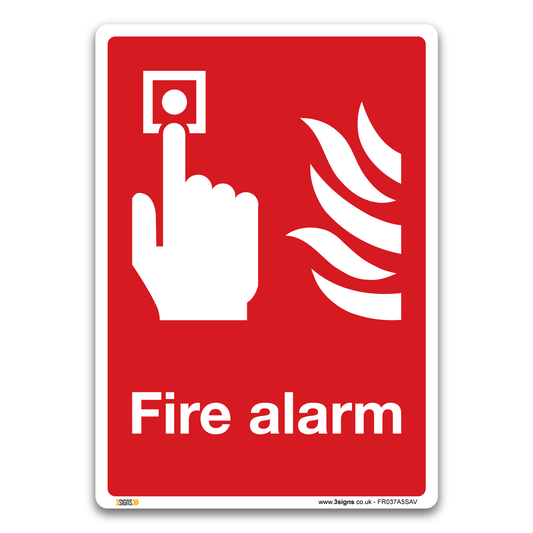 Fire Alarm Safety Sign
