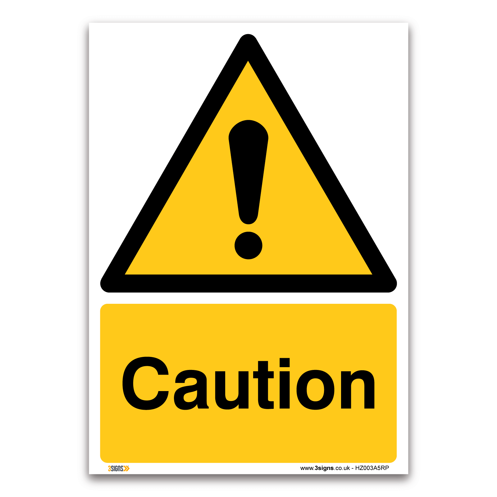 Caution Education & Public Sector Sign | Workplace Safety Sign | — 3 ...