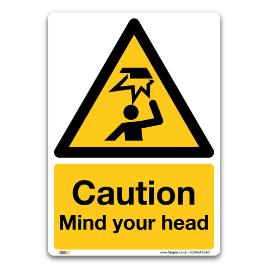 Caution Mind Head Safety Sign